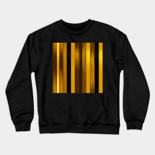 Golden Harmony: Abstract Stripes in Luxe Gold Crewneck Sweatshirt